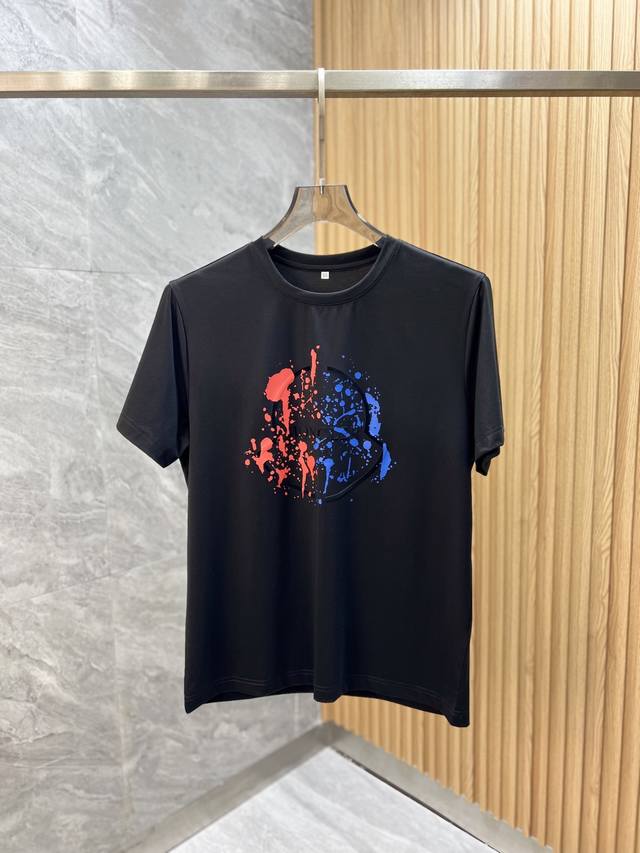 Moncler 蒙口 2025年春夏新品上新 三标齐全 丝光棉圆领短袖T恤 好货不用过多介绍 看细节 专柜码数 M-6Xl 175 140建议Xl 修身版型