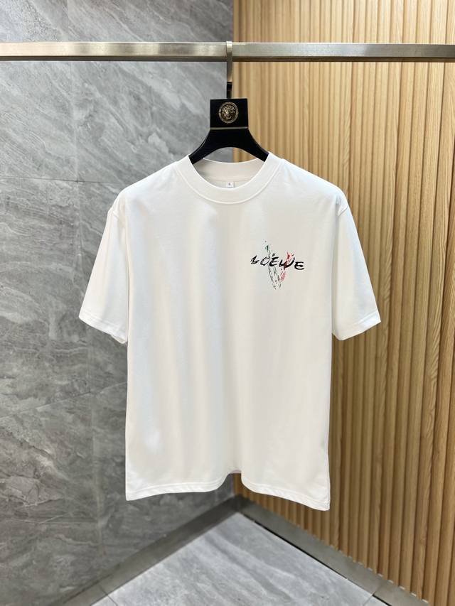 Loewe 罗意威 2025春夏新品 三标齐全 圆领纯棉短袖T恤 好货不用过多介绍 看细节 专柜码数 M-Xxxl 175 140建议L