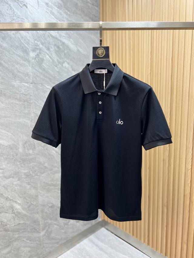 Alo 2025年春夏新品上新 三标齐全 翻领短袖polo衫 好货不用过多介绍 看细节 专柜码数 M-Xxxl 175 140建议L