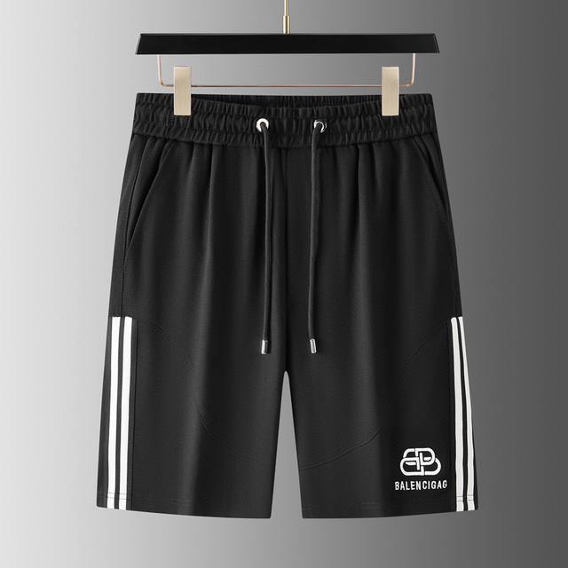 直 品牌 Balenciaga 巴黎世家 2025Ss夏季新款 原单专柜休闲短裤 奢华经典品牌原版Logo配饰 专柜热销款 身穿着非常舒适 低调不失奢华 穿出去