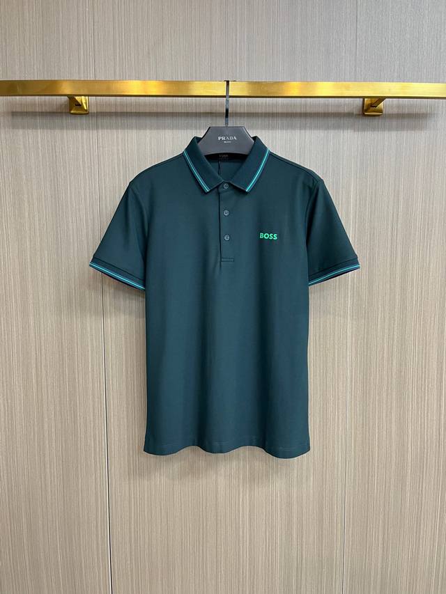 Boss 2025Ss夏季新款字母Logo男士翻领polo衫 经典商务男款 高端男装的天花板级别的商务男款 简约时尚大气不失优雅 单穿内搭体面过人 品质控 细节