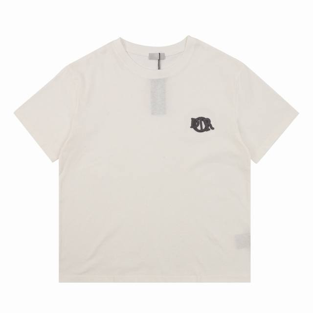 dior迪奥Cd 四色绣花章仔字母短袖T恤 size Xs-L