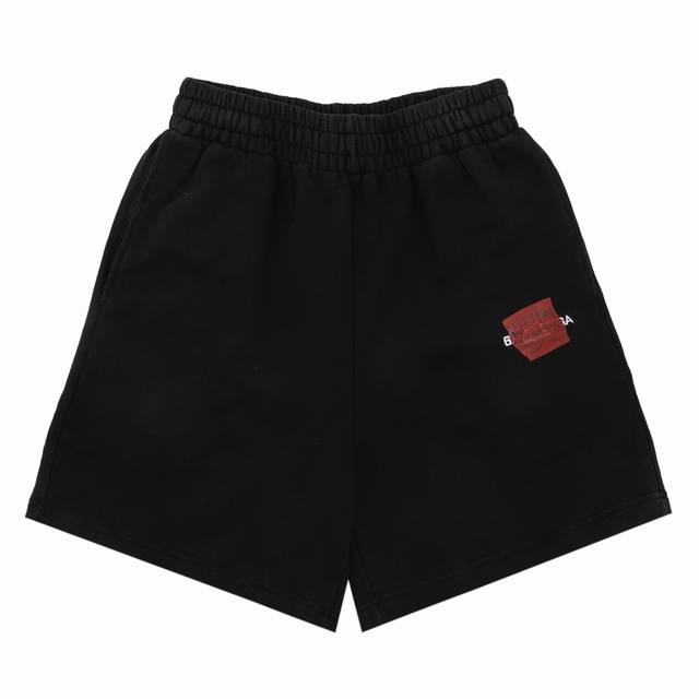 balenciaga 巴黎世家 胶带徽标刺绣水洗短裤 尺码 Xs-L