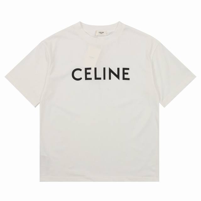 celine 赛琳 经典字母印花基础款短袖T恤 size S-L
