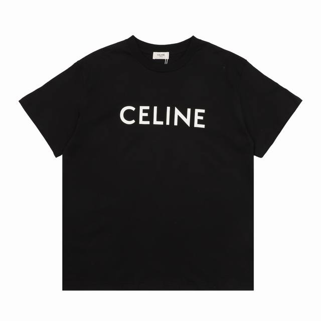 celine 赛琳 经典字母印花基础款短袖T恤 size:S-L