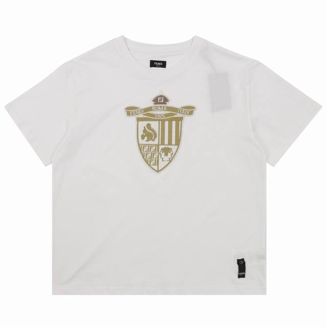 fendi 芬迪 盾牌徽标刺绣短袖 size Xs-L
