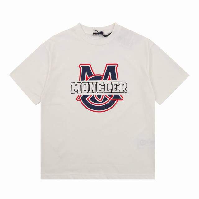 monecler 蒙口 胸前发泡印花短袖 size:S-Xl