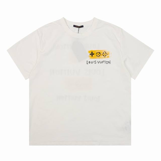 louis Vuitton 路易威登 彩墨渲染印花装饰短袖T恤 size S-L