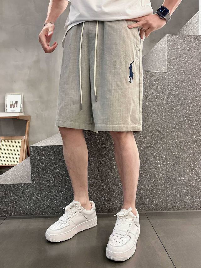 polo保罗 顶级货品 2025夏季新款休闲短裤 品牌经典Logo休闲裤 定制面料 舒适度极好 手触感强烈 辨识度极高 完美品相工艺 尺码 M-3Xl