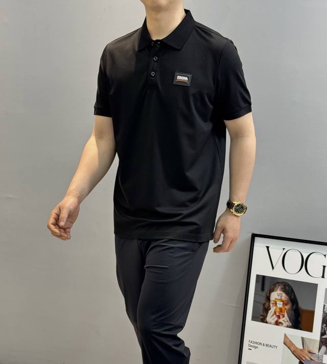 ZPZeng杰尼亚2025Ss夏季新款男士翻领polo衫 简约时尚大气不失优雅 单穿内搭体面过人 品质控 细节控的闭眼带走 低调又奢华有内涵 客供定织100%丝