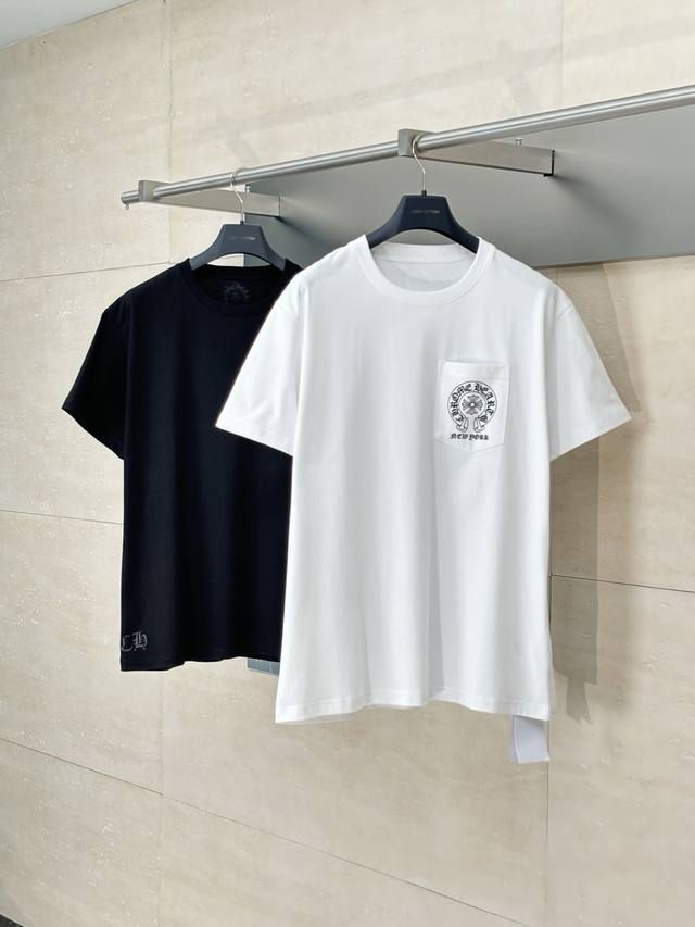 chrome Heart* 克罗心 25Ss Ch纽约限定马蹄印短袖T恤 面料采用26织200克全棉材质 印花采用特殊进口浆料 定制配套辅料 size S M