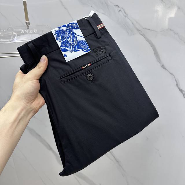 Burberry*巴宝莉 2025春夏新品休闲裤西裤 官网同步发售 裤身工艺设计 进口客供辅料 面料定制 代工厂p出品免检 每个细节做到极致 原版五金配件 潮范