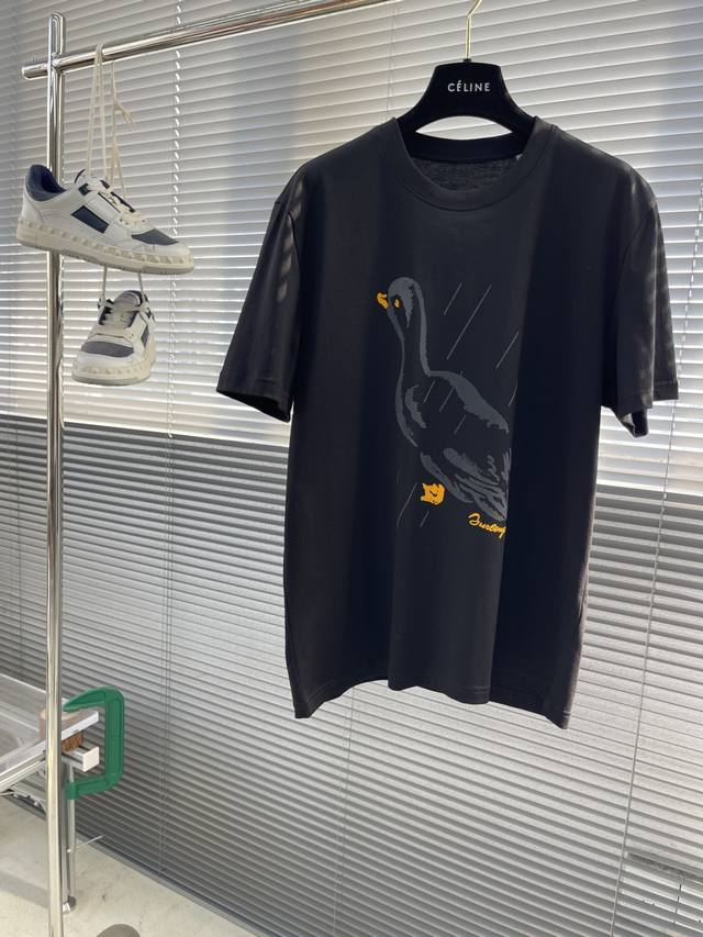 Bbr 标识印花细节全棉短袖T恤 订织全棉面料质感好 面料舒适亲肤 尺码:S-Xxl s码衣长66 胸围100 肩宽43 m码衣长67 胸围104 肩宽45 l