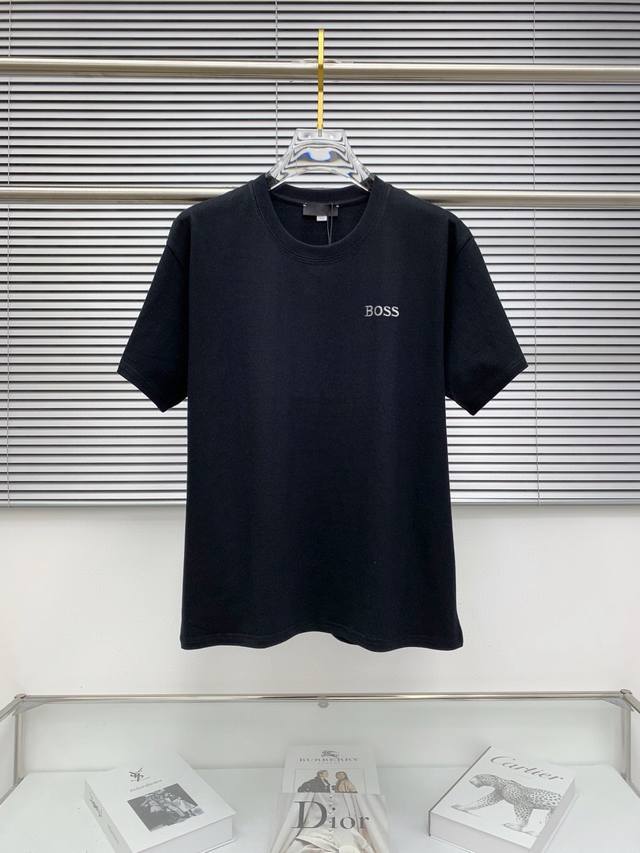 boss 2630Ss新款短袖T恤 定制进口原版丝光面料 经典Logo设计 简单大方得体 时尚不失个性 上身休闲随性 内搭单穿皆可 彰显大牌气质 尺码 M 3X