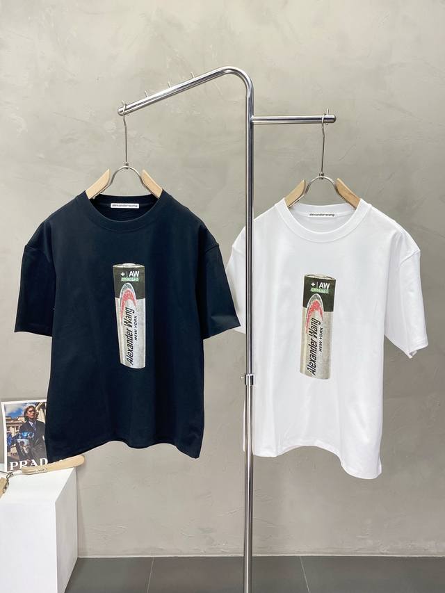 Alexanderwang亚历山大王独家专供新款原单男士休闲短袖 高端 高版本 时尚百搭爆款进口面料 手感超柔软细腻 穿着亲肤舒适 高端精品 代工厂p精细做工