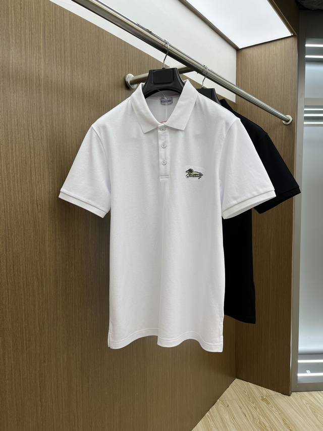 Bbr 2520Ss夏季新款 Logo男士翻领polo衫 经典商务男款 高端男装的天花板级别的商务男款 简约时尚大气不失优雅 单穿内搭体面过人 品质控 细节控的