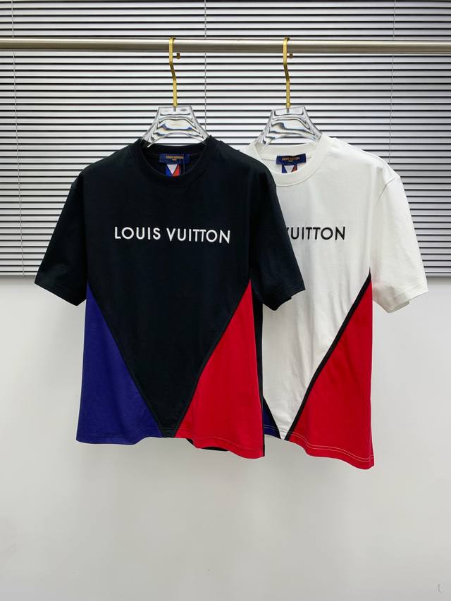 Sslv纯棉最新面料 经典标识图案Logo时尚简约潮流短袖 最顶级的品质专柜原单短袖 顶级制作工艺进口面料 专柜款独特设计 采用进口高端订制面料 官网在售 面料