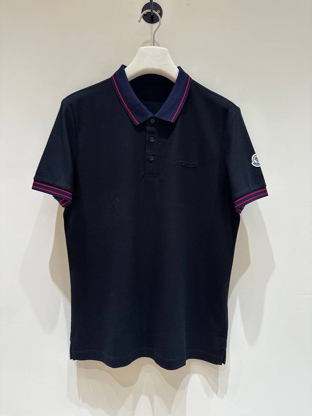 新品 A16- Mon家高端男士商务休闲珠地棉翻领polo衫 顶级贸易公司货 白金级品相 25年春夏新品 独家售卖 极符合 Mon 家美学基调的一款马球衫 造型
