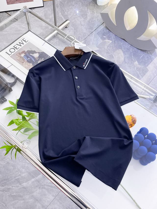 开春新品 Kiton 2025Ss夏季新款字母Logo男士翻领polo衫 经典商务男款 高端男装的天花板级别的商务男款 简约时尚大气不失优雅 单穿内搭体面过人