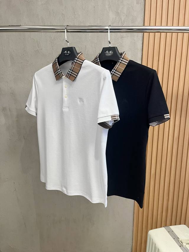 爆款回货 巴宝莉 2025Ss夏季新款字母Logo男士翻领polo衫 经典商务男款 高端男装的天花板级别的商务男款 简约时尚大气不失优雅 单穿内搭体面过人 品质