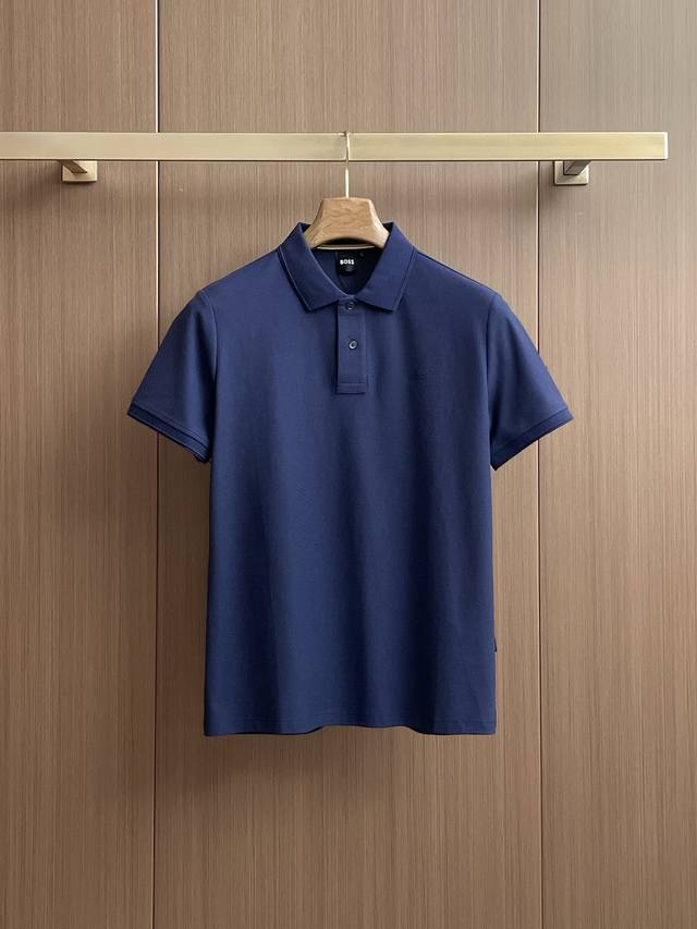 Boss 2025Ss夏季新款字母Logo男士翻领polo衫 经典商务男款 高端男装的天花板级别的商务男款 简约时尚大气不失优雅 单穿内搭体面过人 品质控 细节
