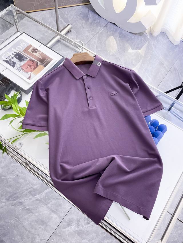 开春新品 菲拉格慕 2025Ss夏季新款字母Logo男士翻领polo衫 经典商务男款 高端男装的天花板级别的商务男款 简约时尚大气不失优雅 单穿内搭体面过人 品