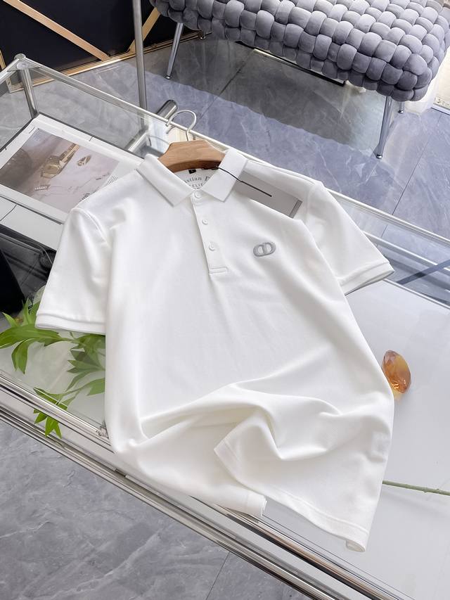 新品上市 迪奥 2025Ss夏季新款字母Logo男士翻领polo衫 经典商务男款 高端男装的天花板级别的商务男款 简约时尚大气不失优雅 单穿内搭体面过人 品质控