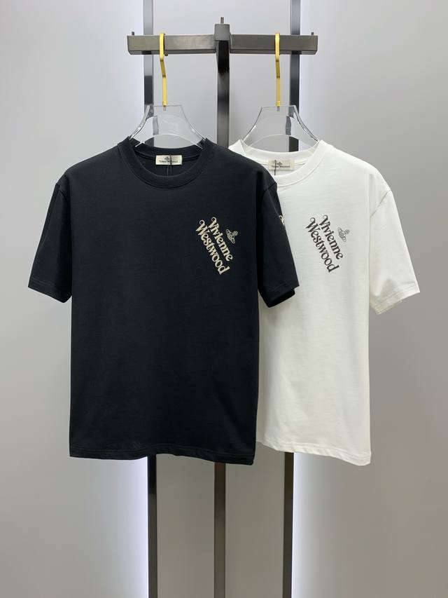 调价 调价 市场有仿版认准工艺和面料 25Ss西太后纯棉最新面料 最高版本 经典标识图案Logo时尚简约潮流短袖 最顶级的品质专柜原单短袖 顶级制作工艺进口面料