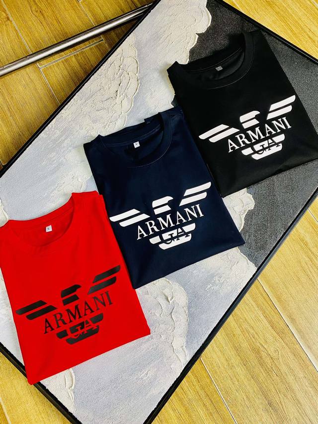 官网同款可穿205斤 阿玛尼Armani 原单品质 2025最新款短袖 精选专柜订制顶级双丝光棉进口面料 所有细节做工完美1比1复刻 还原正品百分百 原版五金