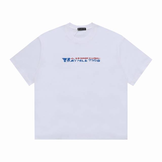 亚历山大王新款短袖 做旧印花工艺.拔印效果 270克面料定制.黑白两色 尺码S.M.L.Xl