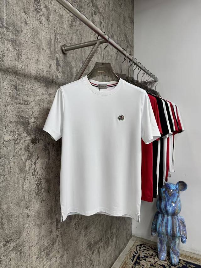 上新 25Ss M家最新短袖 原版定制新疆长绒棉面料 手感舒适 侧边开叉 高端大气 经典百搭 黑 白 红 码数48-56
