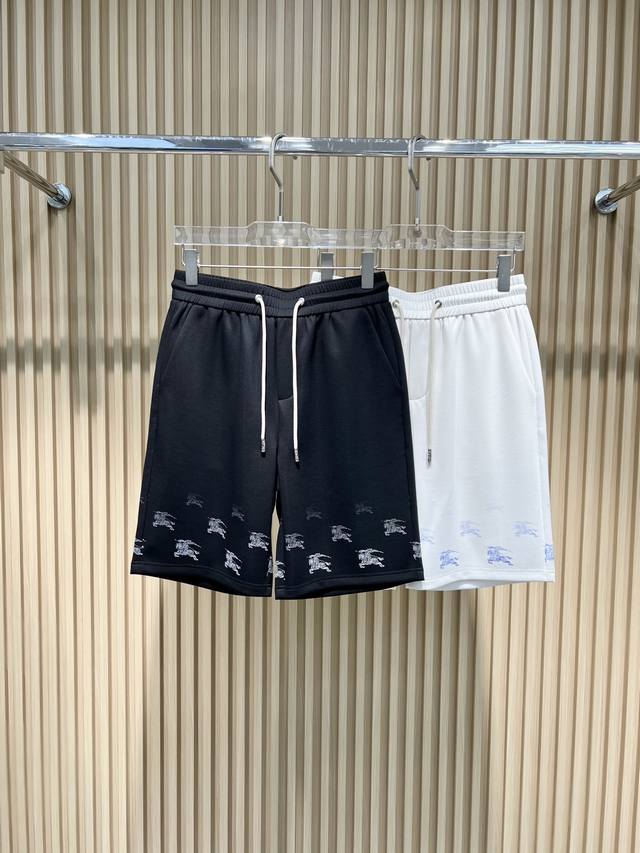 春夏新款 burberry人马短裤 # 短裤 黑色 白色 码数: -