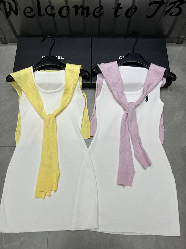 新品上线 款号:28898# #拉夫小马披肩连衣裙