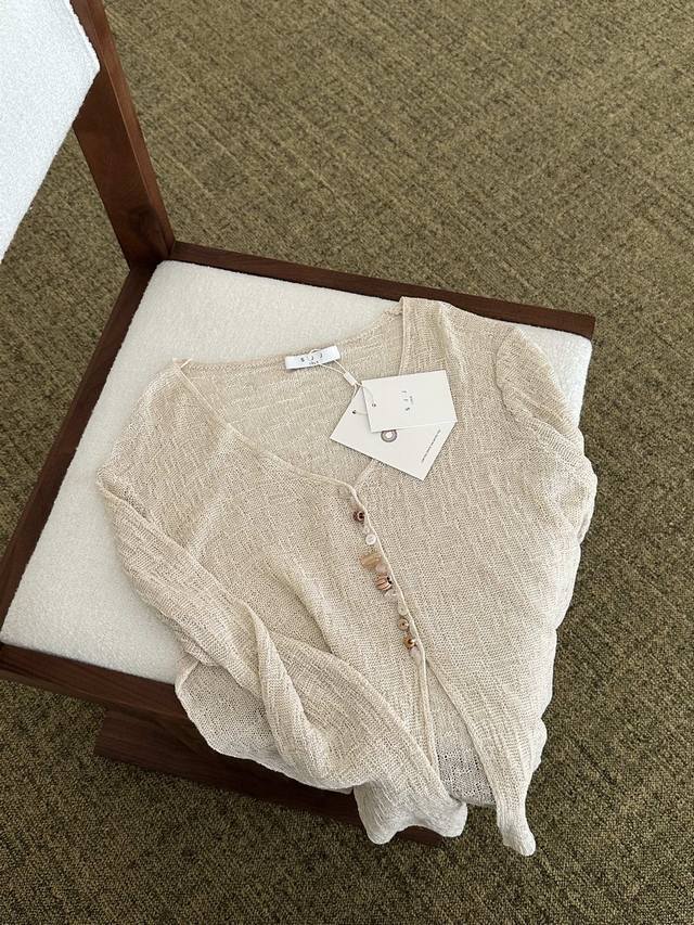 ys New Summer Collection 棉+ 麻 黄金配比 手工石头扣子特别美 搭配各种裙子 休闲 都超级好看 Sml