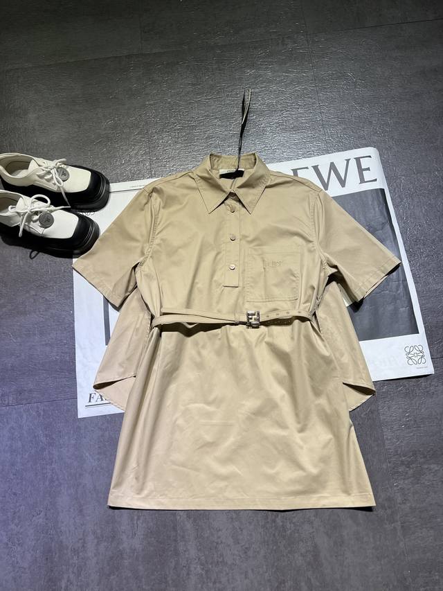 Fend**芬迪 女士 连衣裙2025春夏爆款 配腰带一套出 定制腰带 两种穿法 个性款 现货Sml