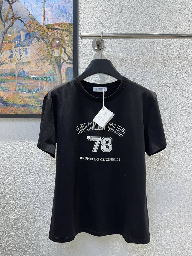 Bc家 高版本 胸前字母Logo图案印花圆领双面丝光棉短袖T恤 三色 三标齐全 码数36 38 40 现货发 38码胸围98衣长60