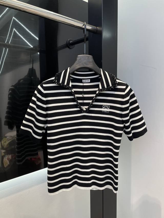 loewe 3色超薄针织短袖Sml