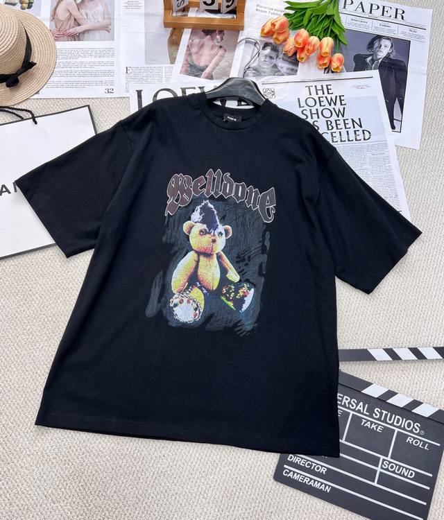 早春新款 Welldone专柜同步 小熊T恤 面料采用250G双股纯棉面料 注意是双股 区别通货单股 高克重双纱螺纹 面料经过高温缩水定型 防止洗了变形缩水 进