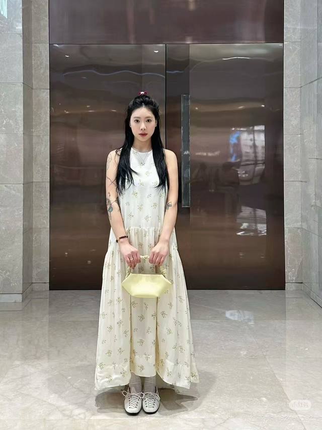 上新25春夏斯堪的纳维亚风Gan 印花连衣裙 码数Sml