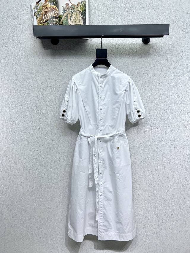 l家衬衣风短袖连衣裙 低调又时髦 版型百搭不挑人 都可驾驭 百搭又帅气 高品质 尺码Sml
