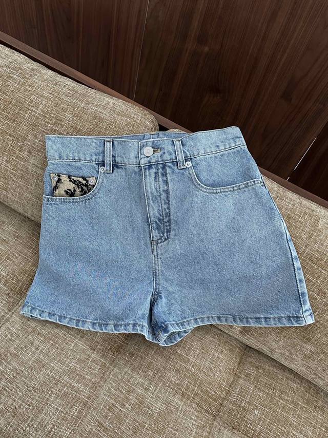 ys New Summer Collection 100%全棉牛仔短裤 重工亚麻刺绣设计 洗水颜色 版型 都特别美 Sml