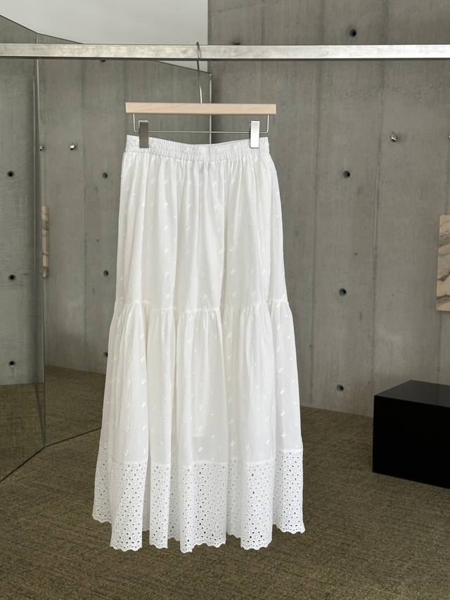 ys New Summer Collection 超美重工初恋白半裙 干干净净温柔到骨子里 有内衬 质感非常高级精致 版型腰线剪裁 特别显高 显瘦 Sml