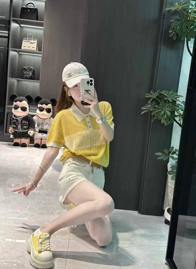天丝羊毛针织衫上衣新款圆领短袖小香针织T恤修身显瘦 均码 天丝