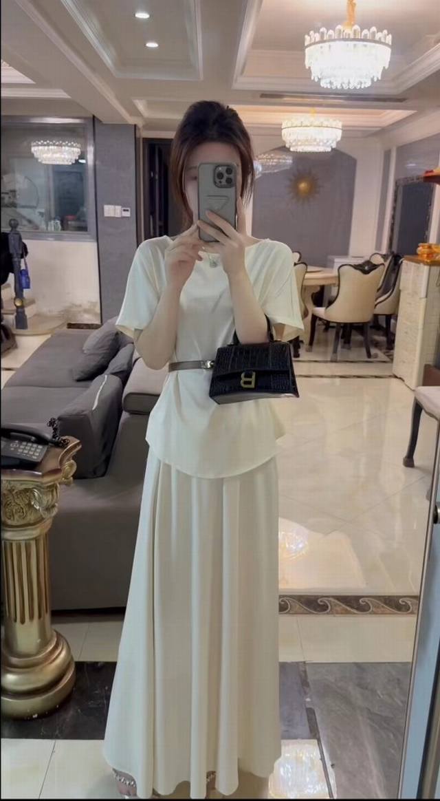 新款老钱风套装 M L Xl 醋酸缎 黑色 米白色 香槟色