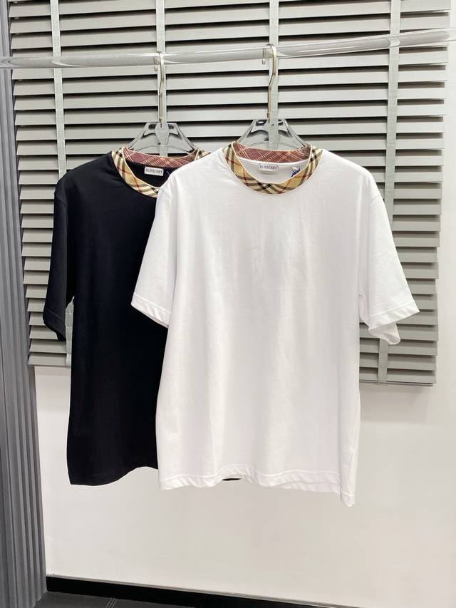 Burberry巴宝莉独家专供新款原单男士休闲短袖 高端定制 高端版本 时尚百搭爆款进口面料 手感超柔软细腻 穿着亲肤舒适 高端精品 代工厂p精细做工 上身非常