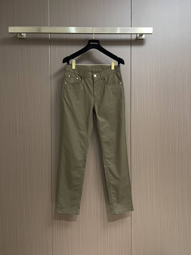 brunellocucinelli Bc 男士休闲休闲裤 2025Ss早春新款 内里完美包边 定制原版五金 客供进口面料 版型挺阔 上身百搭 尺码 30-38