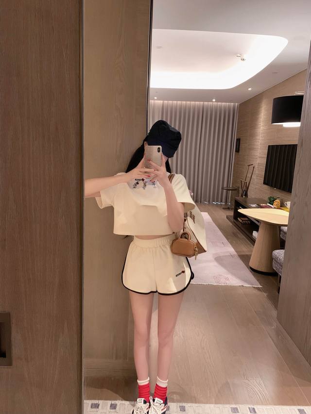 模特实拍已加入保护 货号 10866 可爱动物园刺绣撞色织带套装 杏色 黑色 粉色 S M L