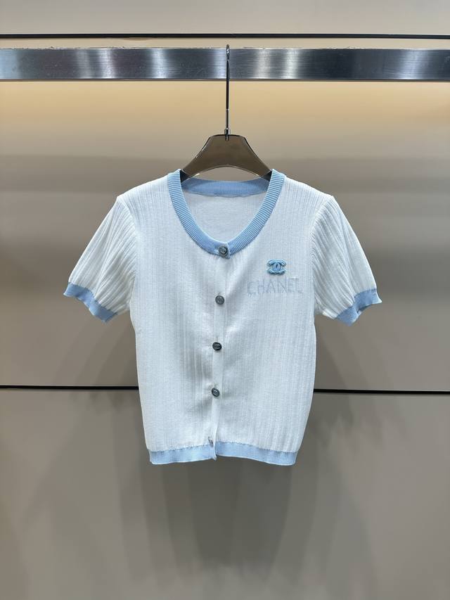 款号:82846 chane 25夏季新款立体双C提花字母开衫