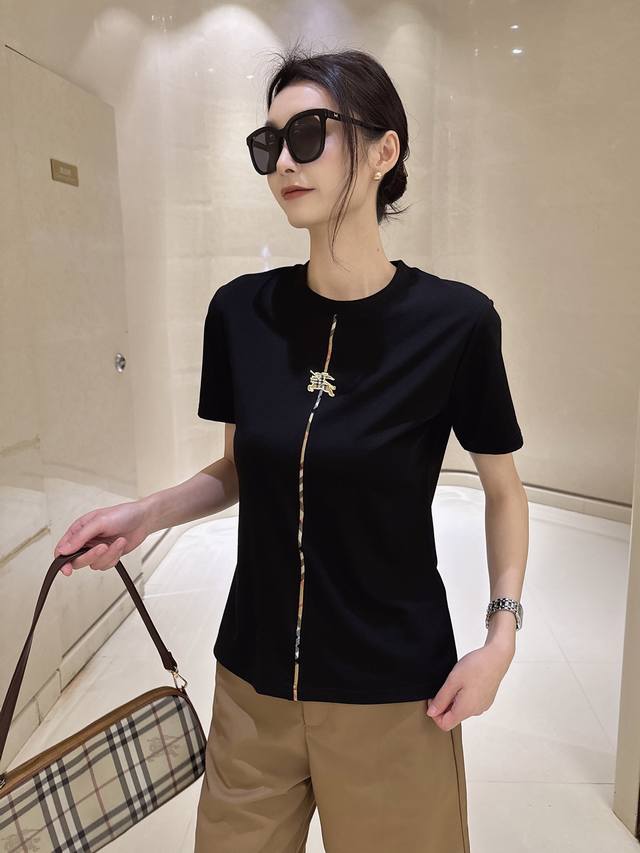 B家B家新款圆领短袖T恤 款号:62140 黑色 白色 杏色 s-M-L-Xl-Xxl