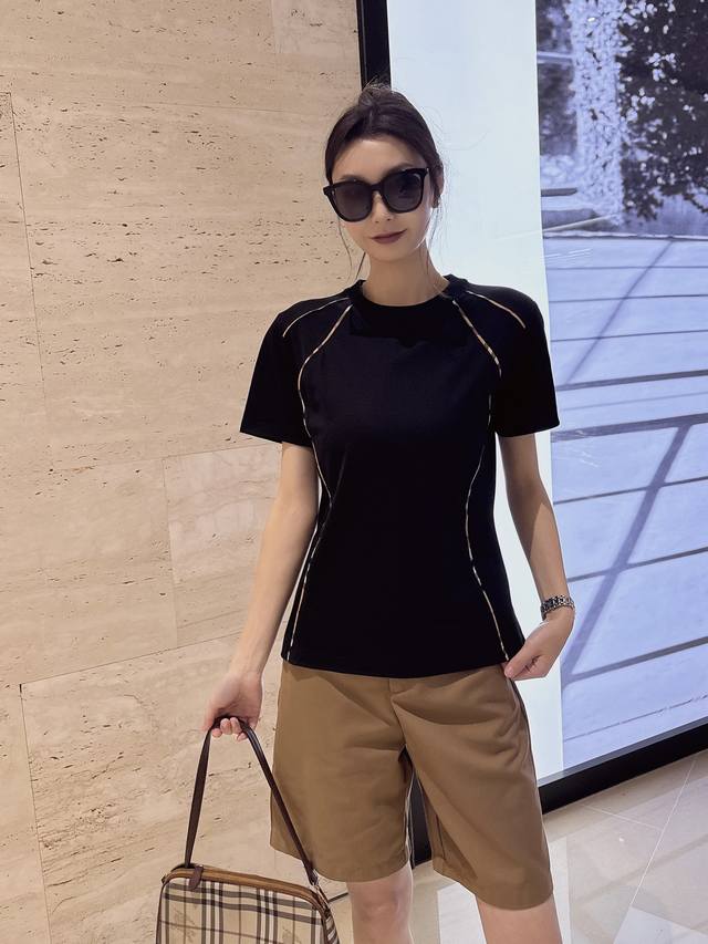 B家B家新款圆领短袖T恤 款号:62147 黑色 白色 杏色 s-M-L-Xl-Xxl